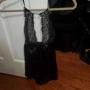 Sexy Lingerie Black Nightgown